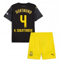 Maglia Calcio Borussia Dortmund Nico Schlotterbeck #4 Seconda Divisa Bambino 2024-25 Manica Corta (+ pantaloncini)